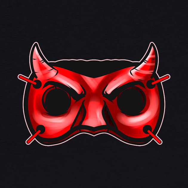 Horned Devil Mask Costume for Halloween by SinBle